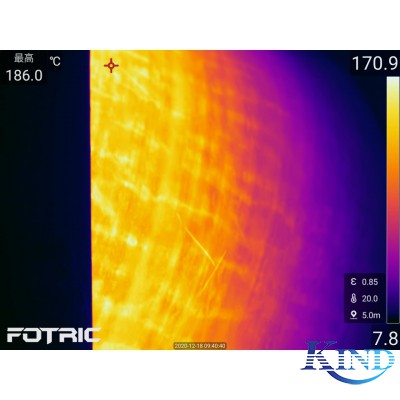 FOTRIC 348X 鋼管防腐涂料生產(chǎn)線紅外測溫視頻案例